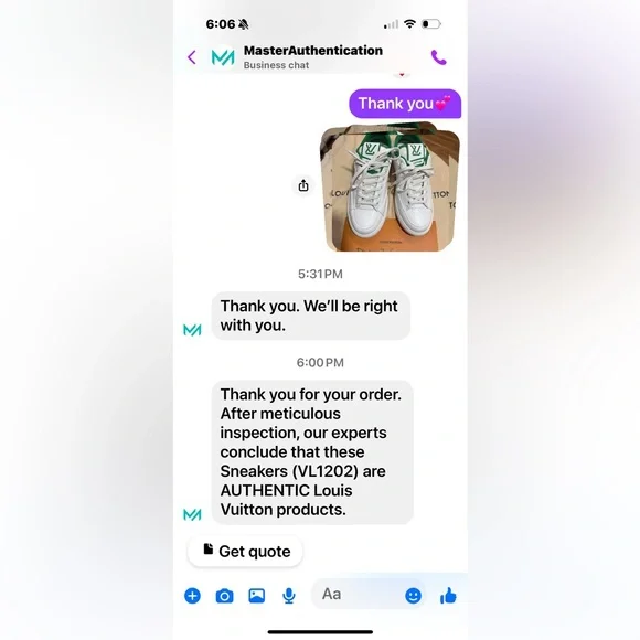 Authentic Louis Vuitton Charlie sneaker white & green